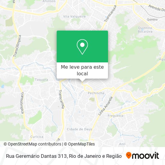 Rua Geremário Dantas 313 mapa