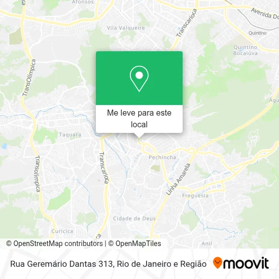 Rua Geremário Dantas 313 mapa
