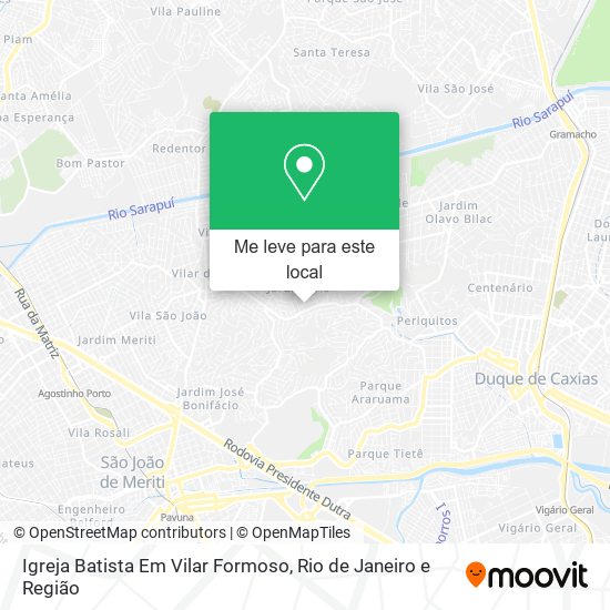 Igreja Batista Em Vilar Formoso mapa