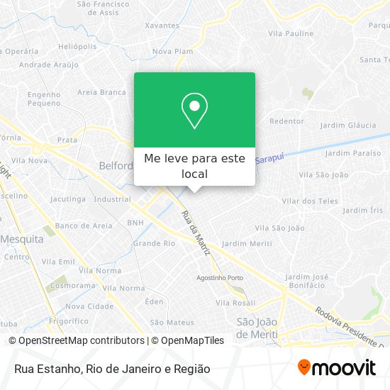 Rua Estanho mapa