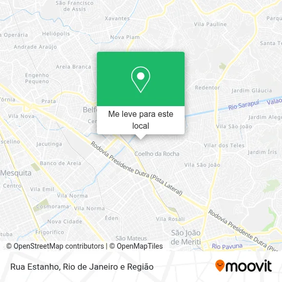 Rua Estanho mapa