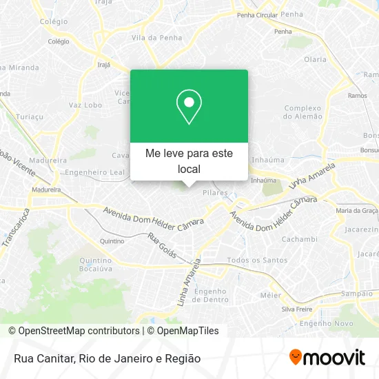 Rua Canitar mapa