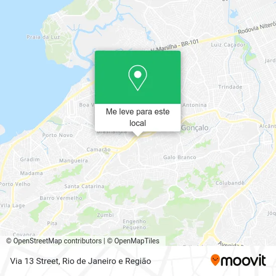 Via 13 Street mapa