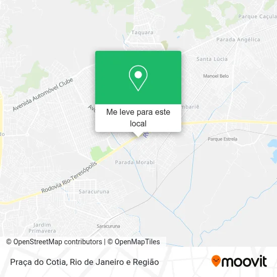 Praça do Cotia mapa