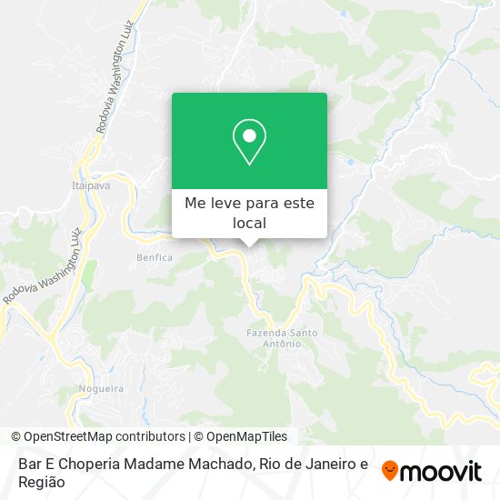 Bar E Choperia Madame Machado mapa