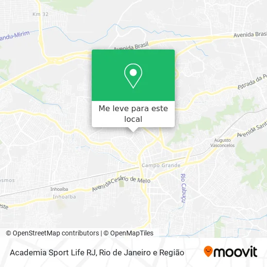 Academia Sport Life RJ mapa