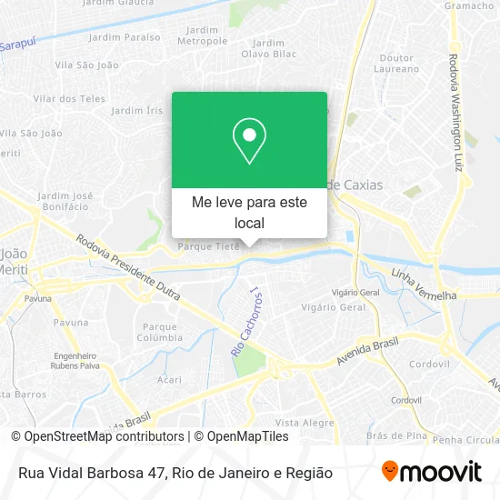 Rua Vidal Barbosa 47 mapa