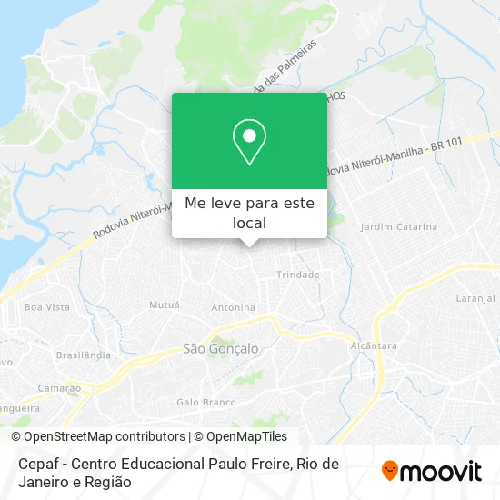 Cepaf - Centro Educacional Paulo Freire mapa
