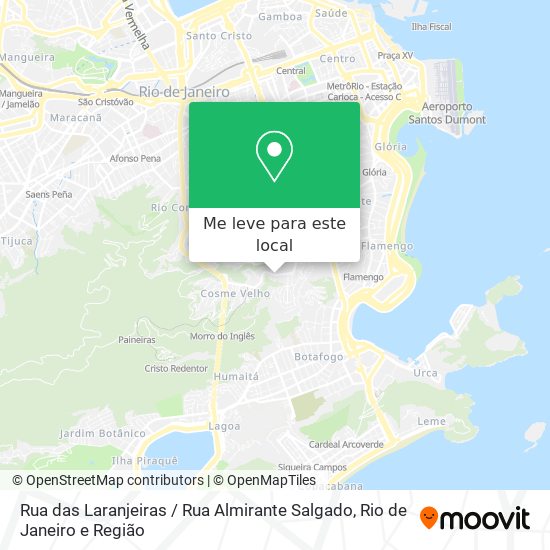 Rua das Laranjeiras / Rua Almirante Salgado mapa