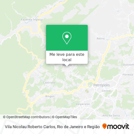 Vila Nicolau Roberto Carlos mapa