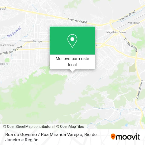 Rua do Governo / Rua Miranda Varejão mapa