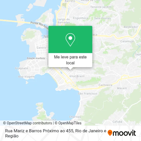 Rua Mariz e Barros Próximo ao 455 mapa