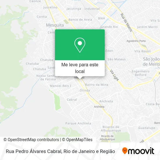 Rua Pedro Álvares Cabral mapa