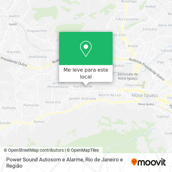 Power Sound Autosom e Alarme mapa