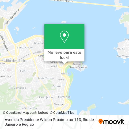 Avenida Presidente Wilson Próximo ao 113 mapa