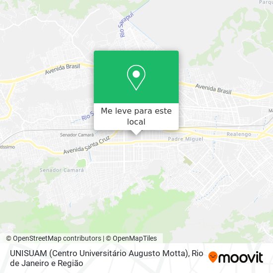 UNISUAM (Centro Universitário Augusto Motta) mapa