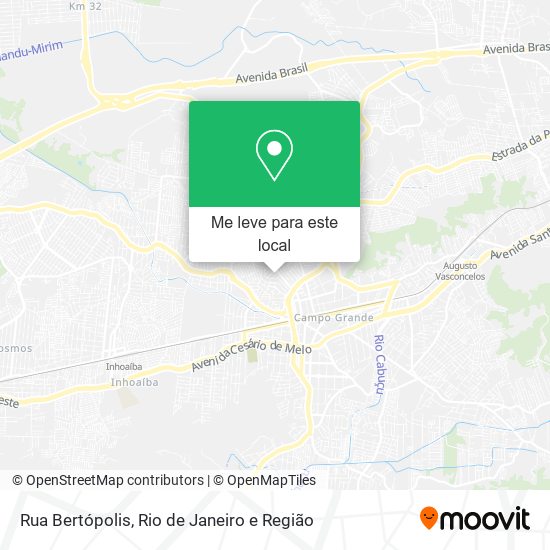 Rua Bertópolis mapa