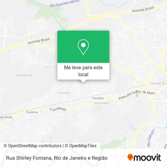 Rua Shirley Fontana mapa