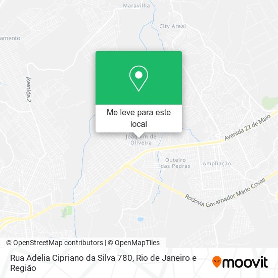 Rua Adelia Cipriano da Silva 780 mapa