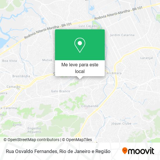 Rua Osvaldo Fernandes mapa