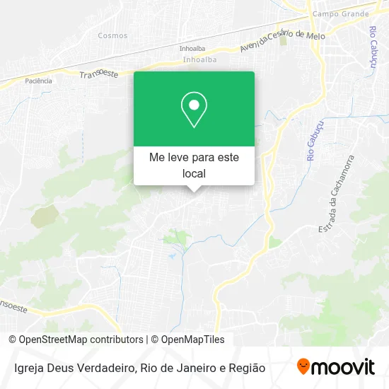 Igreja Deus Verdadeiro mapa