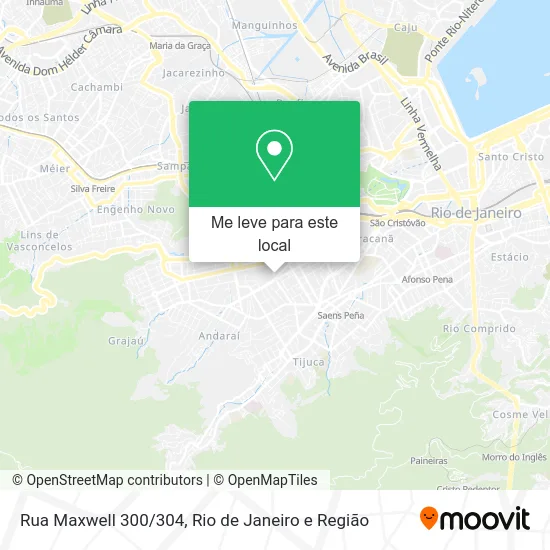 Rua Maxwell 300/304 mapa
