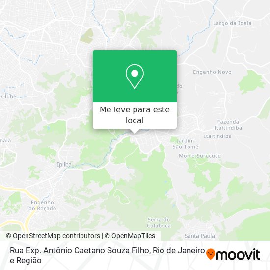 Rua Exp. Antônio Caetano Souza Filho mapa