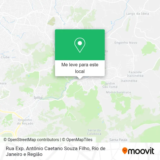 Rua Exp. Antônio Caetano Souza Filho mapa