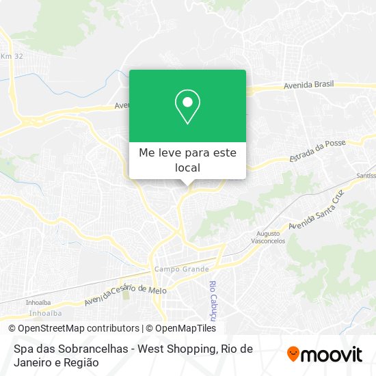 Spa das Sobrancelhas - West Shopping mapa