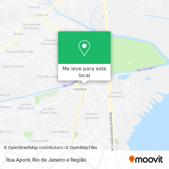 Rua Aporé mapa