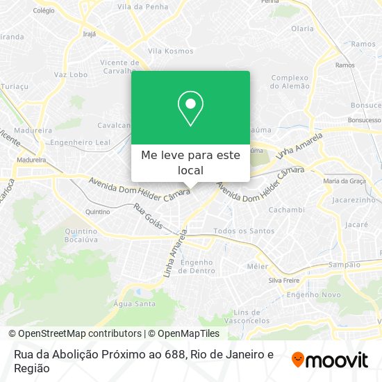 Rua da Abolição Próximo ao 688 mapa
