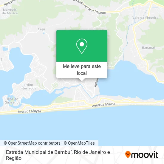 Estrada Municipal de Bambuí mapa