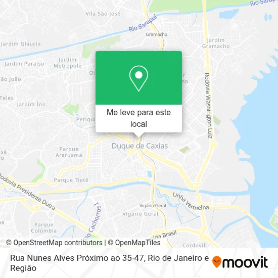 Rua Nunes Alves Próximo ao 35-47 mapa