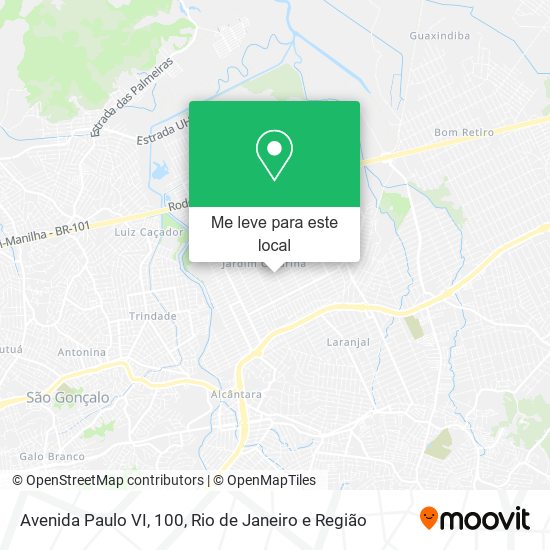 Avenida Paulo VI, 100 mapa