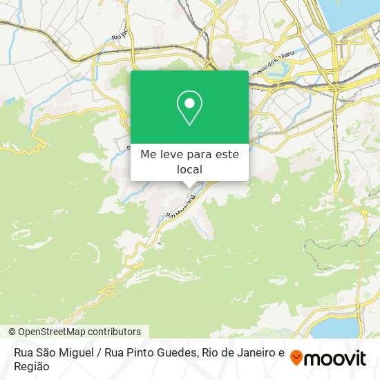 Rua São Miguel / Rua Pinto Guedes mapa