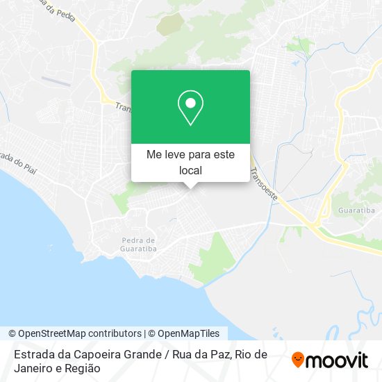 Estrada da Capoeira Grande / Rua da Paz mapa