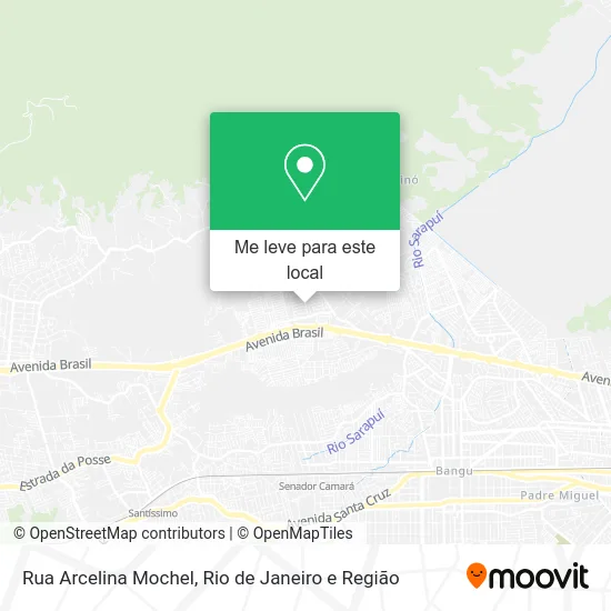 Rua Arcelina Mochel mapa
