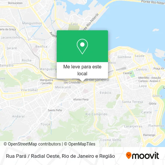 Rua Pará / Radial Oeste mapa