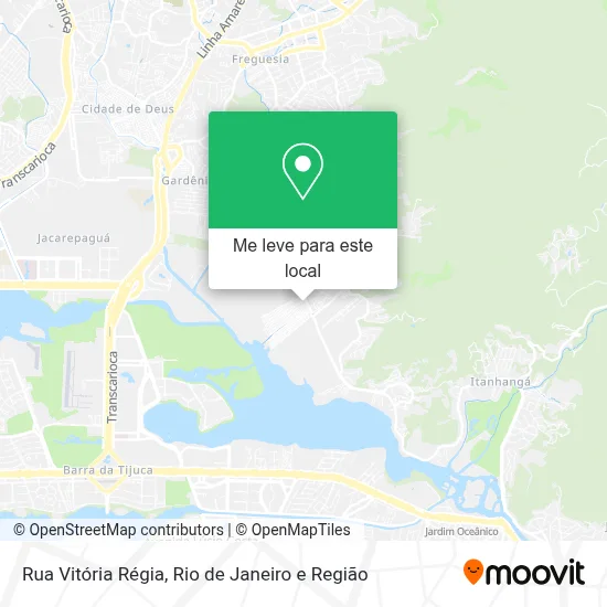 Rua Vitória Régia mapa