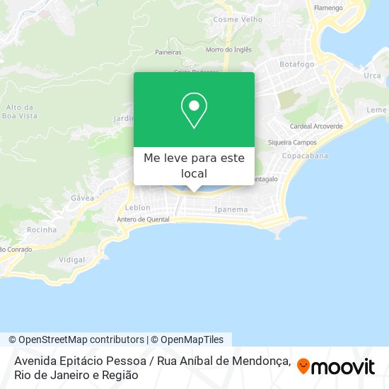 Avenida Epitácio Pessoa / Rua Aníbal de Mendonça mapa