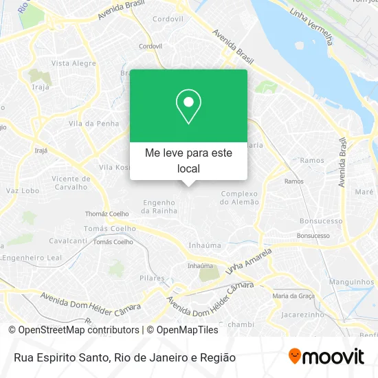 Rua Espirito Santo mapa