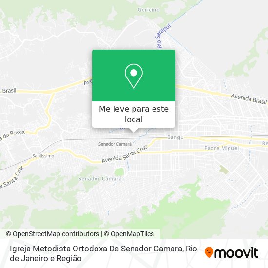 Igreja Metodista Ortodoxa De Senador Camara mapa
