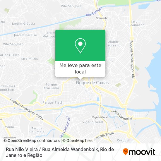 Rua Nilo Vieira / Rua Almeida Wandenkolk mapa
