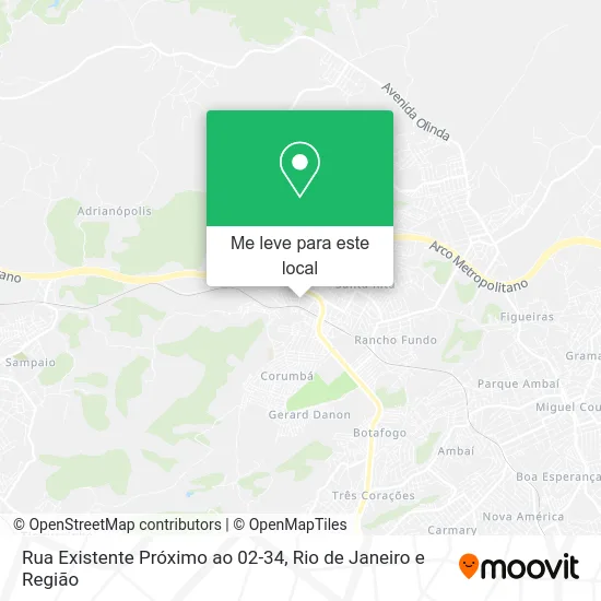 Rua Existente Próximo ao 02-34 mapa