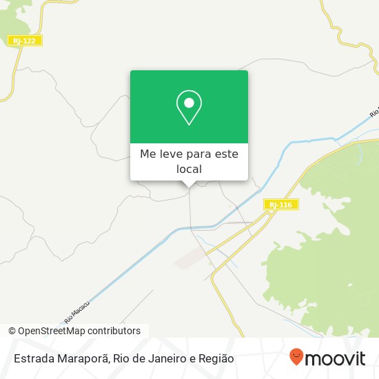 Estrada Maraporã mapa