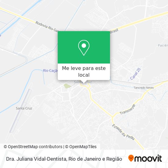 Dra. Juliana Vidal-Dentista mapa
