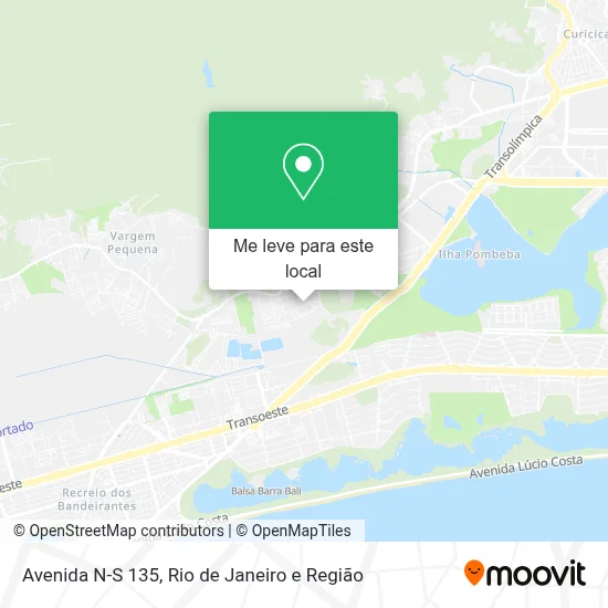Avenida N-S 135 mapa