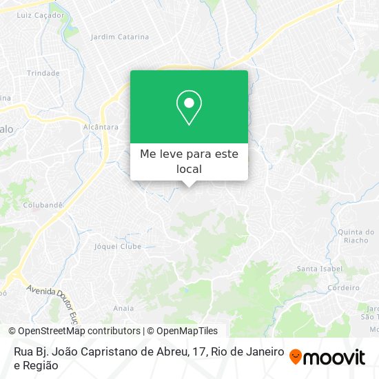 Rua Bj. João Capristano de Abreu, 17 mapa
