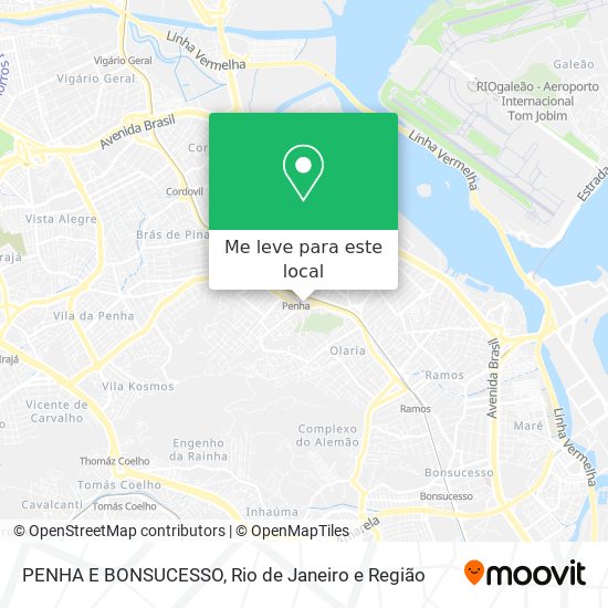 PENHA E BONSUCESSO mapa
