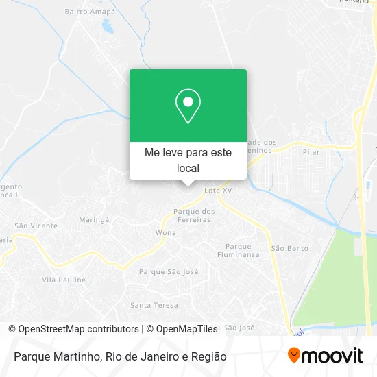 Parque Martinho mapa